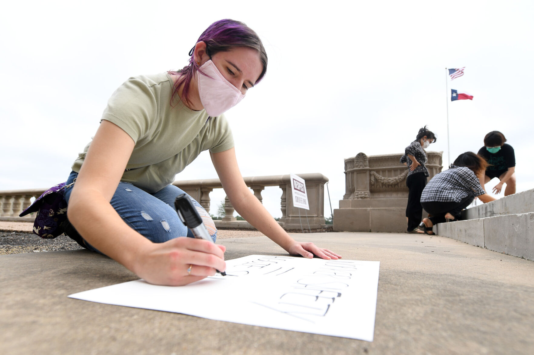 TAMU graduate student protest